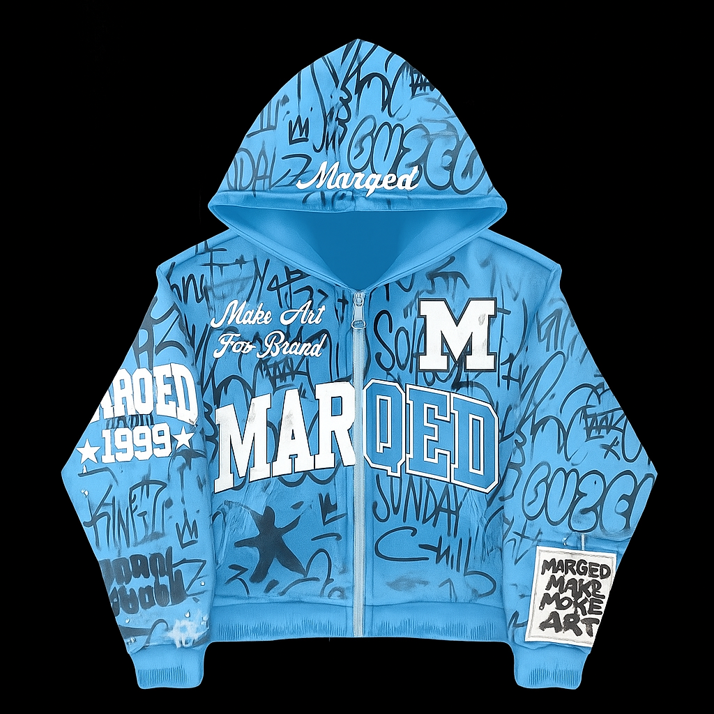 Marqed Grafitti Zip-Up