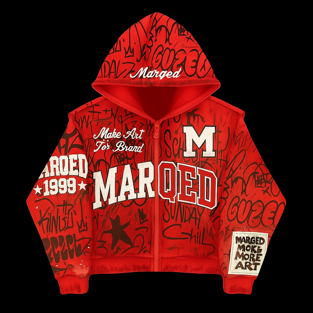 Marqed Grafitti Zip-Up