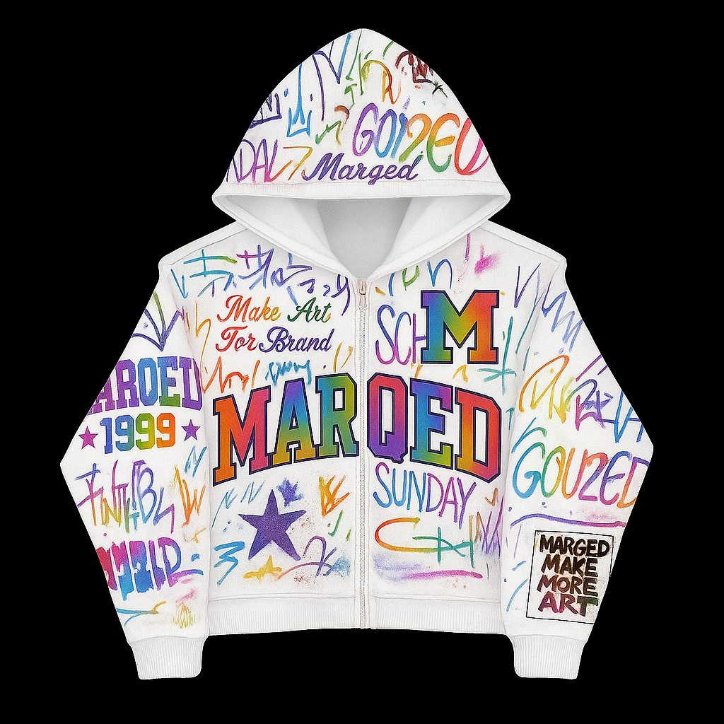 Marqed Grafitti Zip-Up