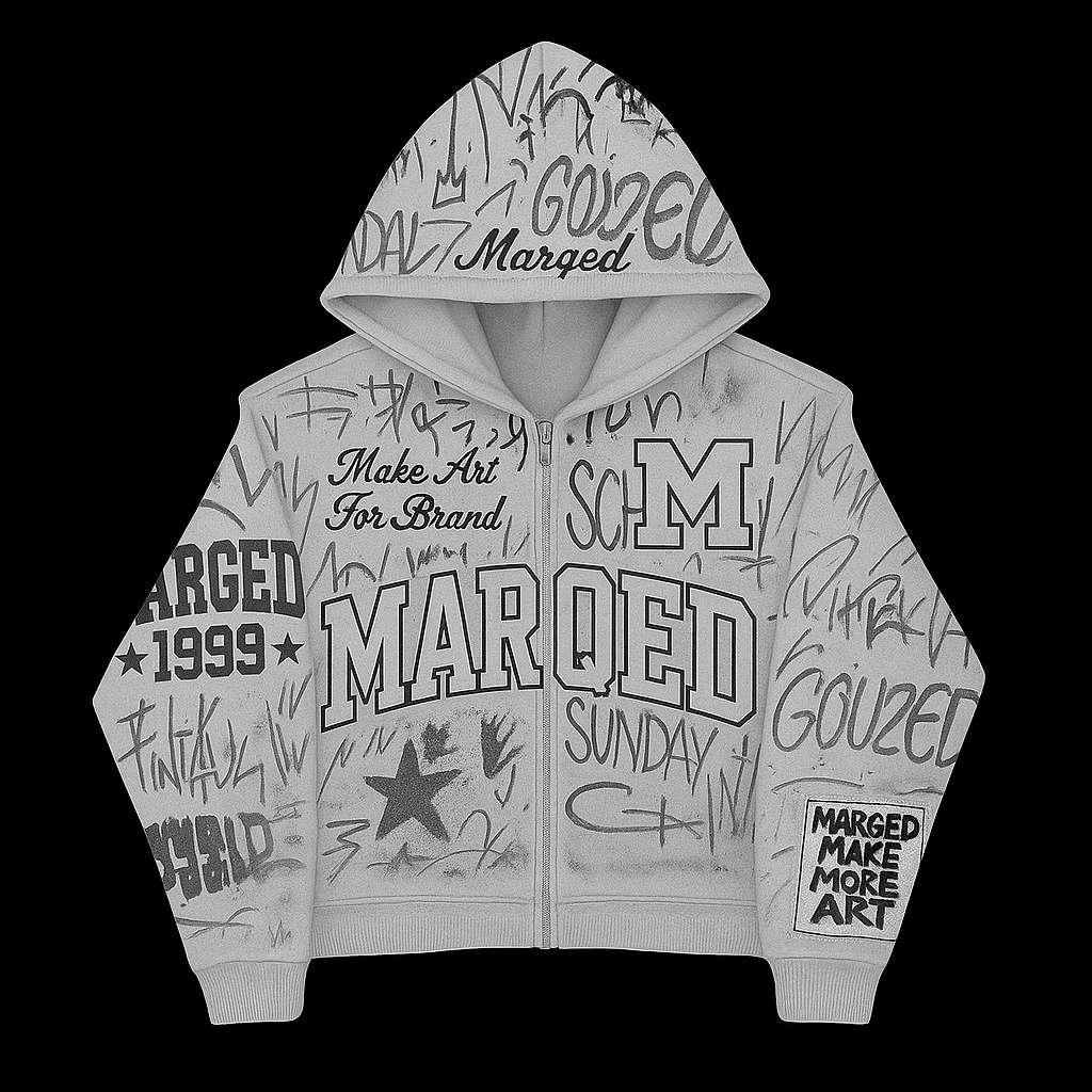 Marqed Grafitti Zip-Up