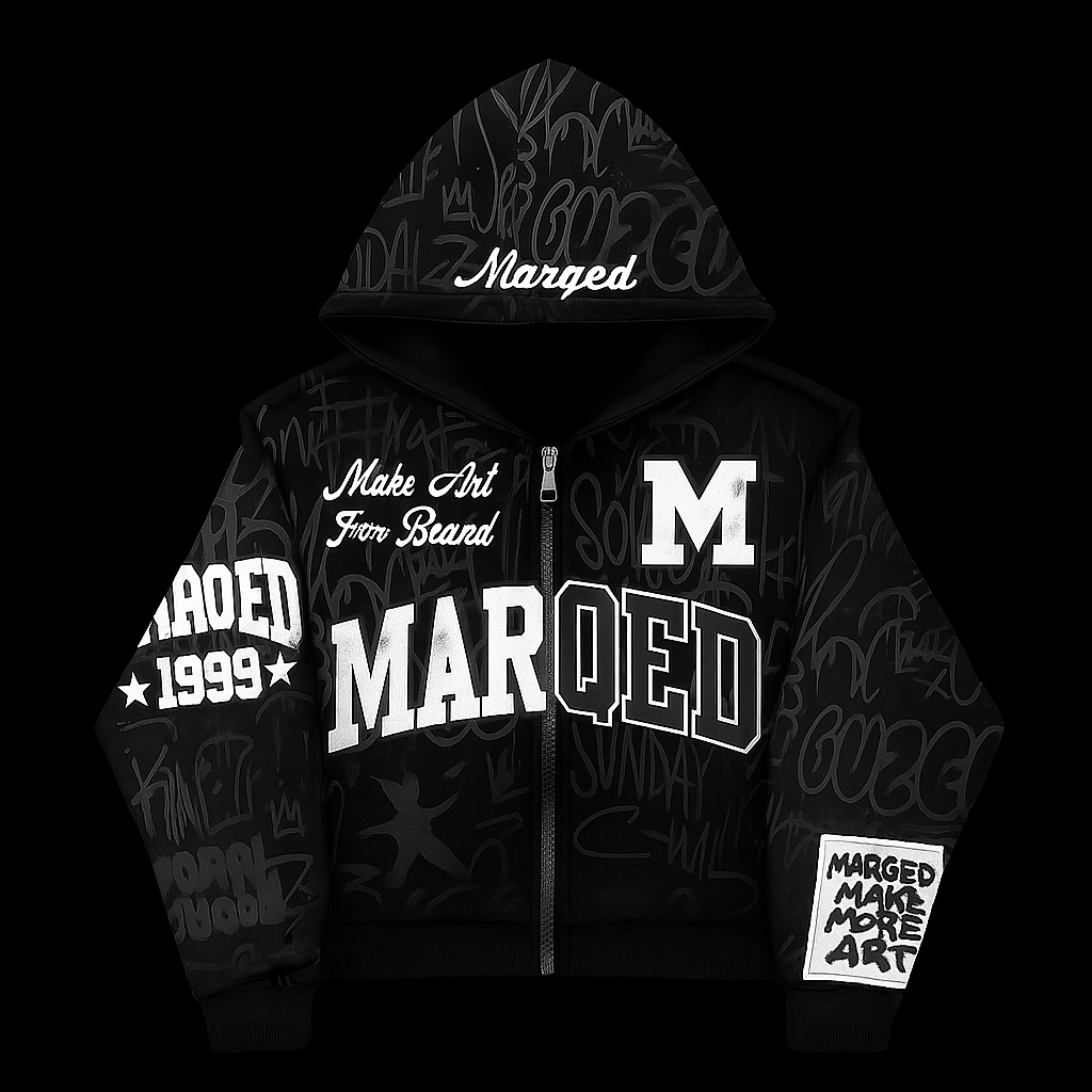 Marqed Grafitti Zip-Up